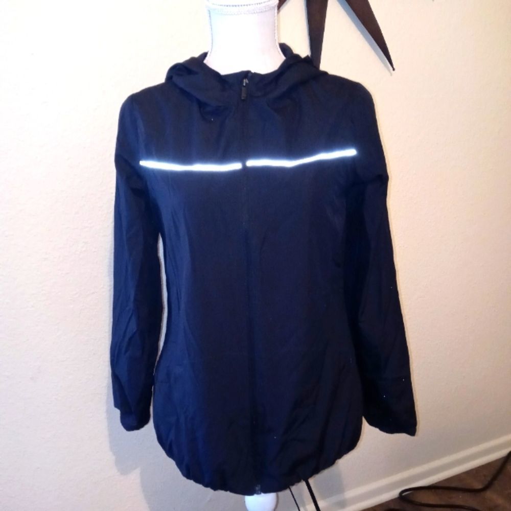 all in motion Kids Black Wind Breaker NWOT!